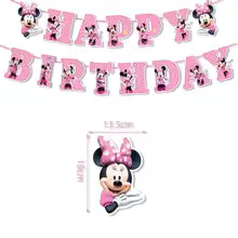 Minnie Mouse Birthday Party Essentials: Disposable Tableware, Balloons, Cups, Plates, and Tablecloth for a Magical Celebration!