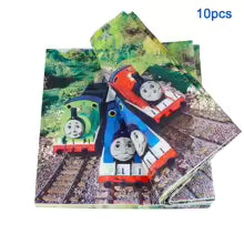 Thomas & Friends Birthday Party Essentials: Disposable Balloon Cups, Plates, and Tablecloth for Kids' Celebrations