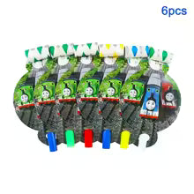 Thomas & Friends Birthday Party Essentials: Disposable Balloon Cups, Plates, and Tablecloth for Kids' Celebrations