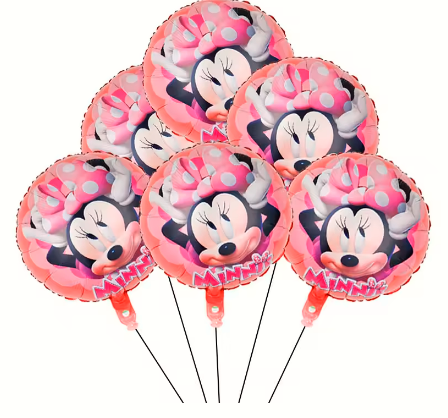 Minnie Mouse Birthday Party Essentials: Disposable Tableware, Balloons, Cups, Plates, and Tablecloth for a Magical Celebration!