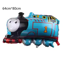 Thomas & Friends Birthday Party Essentials: Disposable Balloon Cups, Plates, and Tablecloth for Kids' Celebrations