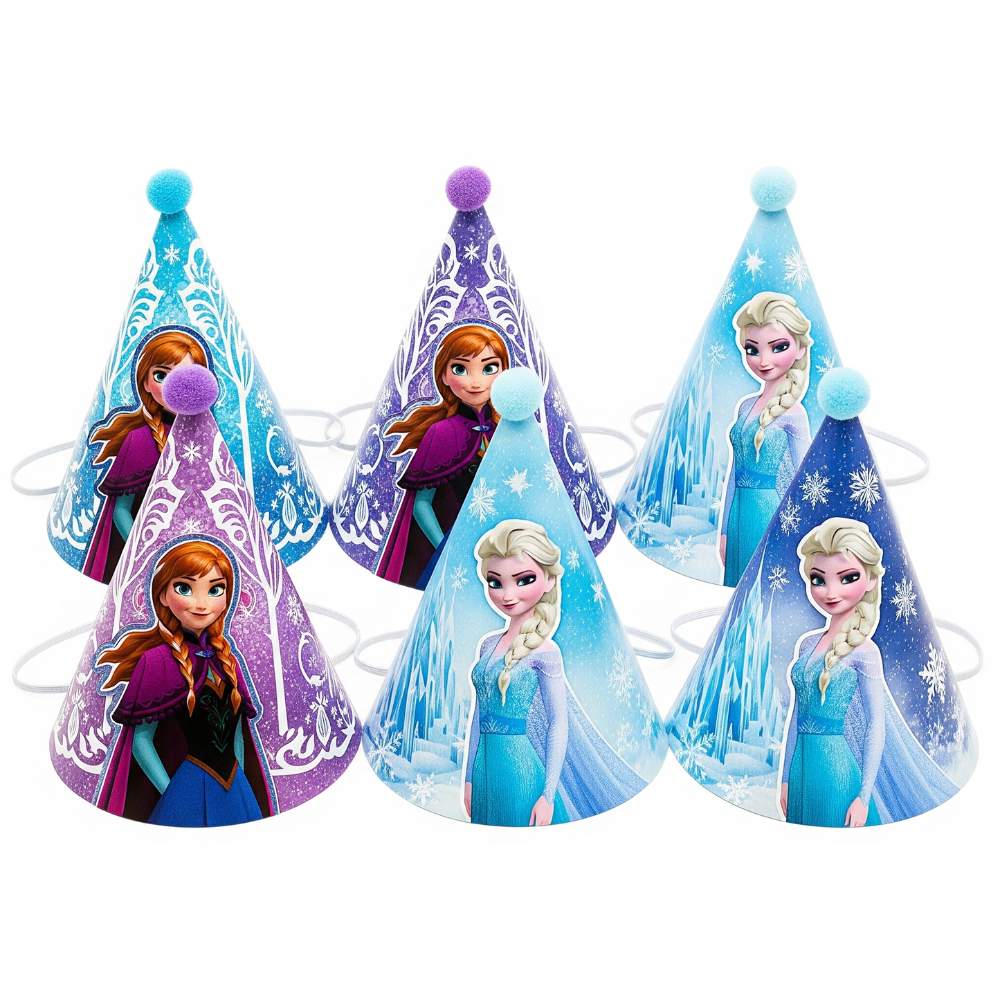 Magical Frozen Anna & Elsa Birthday Party Supplies - Disposable Tableware, Plates, Cups, Napkins & Balloons for Kids' Celebrations!