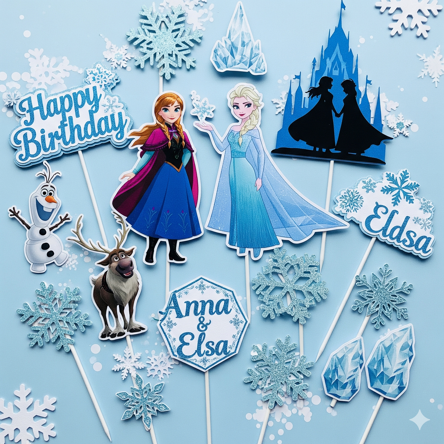 Magical Frozen Anna & Elsa Birthday Party Supplies - Disposable Tableware, Plates, Cups, Napkins & Balloons for Kids' Celebrations!