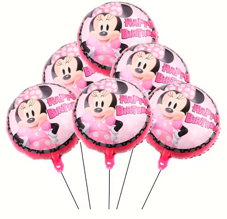 Minnie Mouse Birthday Party Essentials: Disposable Tableware, Balloons, Cups, Plates, and Tablecloth for a Magical Celebration!