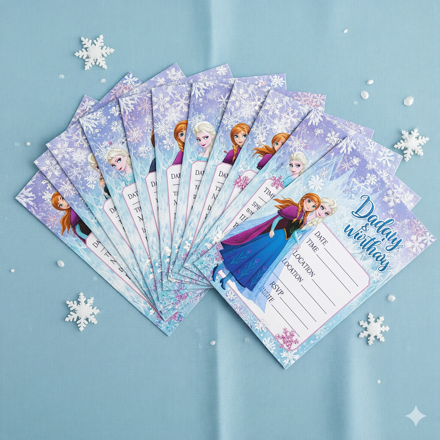 Magical Frozen Anna & Elsa Birthday Party Supplies - Disposable Tableware, Plates, Cups, Napkins & Balloons for Kids' Celebrations!