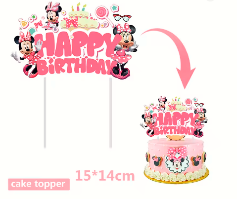 Minnie Mouse Birthday Party Essentials: Disposable Tableware, Balloons, Cups, Plates, and Tablecloth for a Magical Celebration!