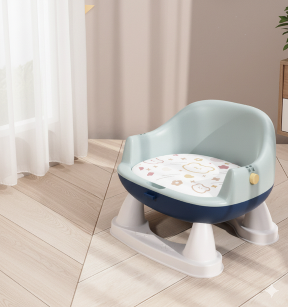 Bibby & Bird 3-in-1 Multifunctional Baby High Chair - Detachable Plate & Call Chair | Essential Infant Dining & Learning-to-Sit So