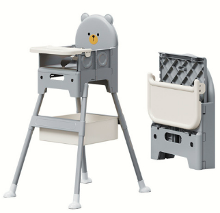 Bao Bao High Chair: A foldable and portable multi-functional high chair for children, designed to be a large baby dining table cha