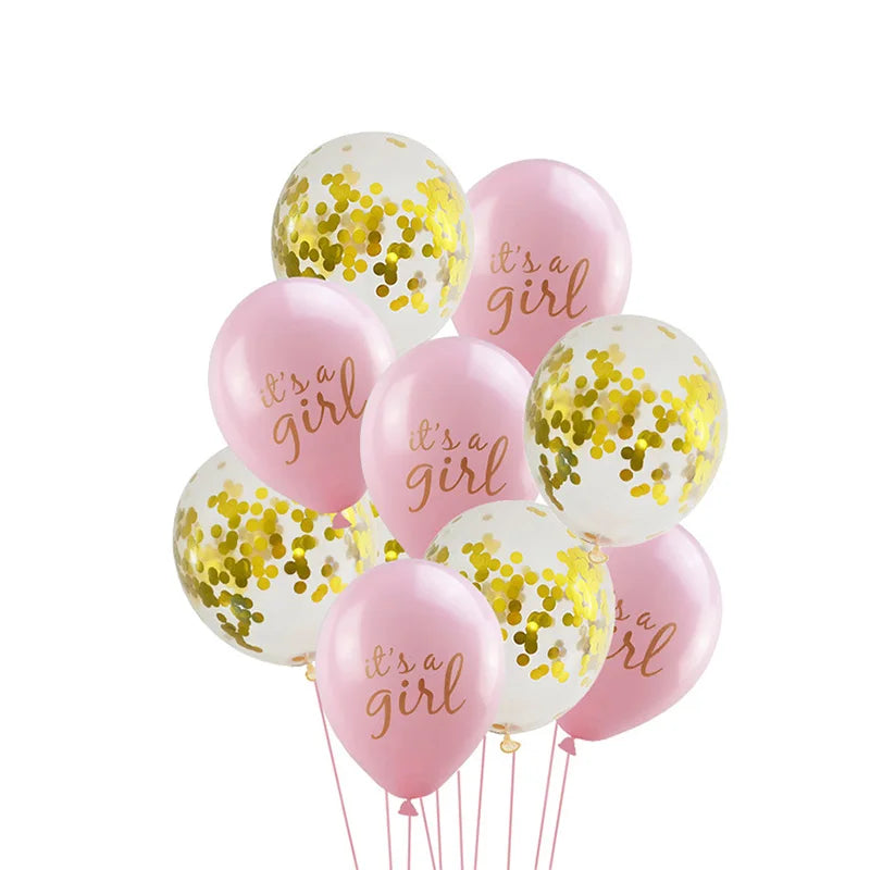 OhBebe Baby Shower Decorations Set – Gender Reveal Balloons