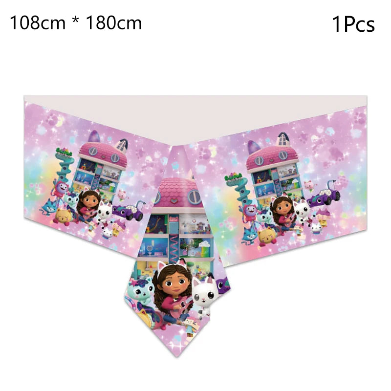 Make your child’s celebration magical with the Gabbys Dollhouse Party Tableware Set. Featuring adorable cat-themed designs, this complete disposable kit offers coordinated plates, cups, and napkins for a fun, colorful, and easy-to-clean party setup.