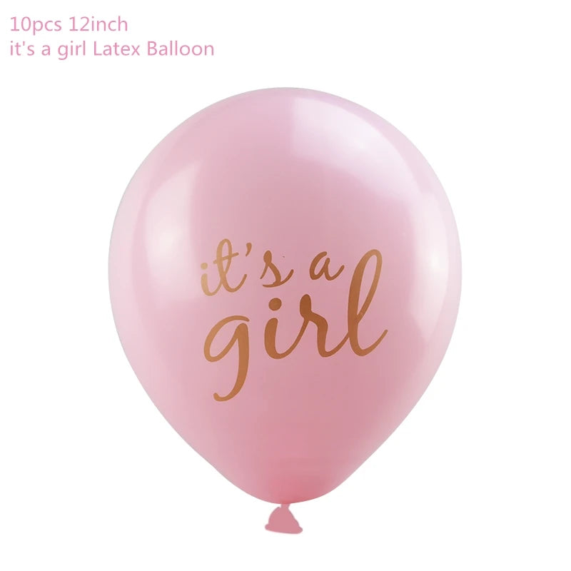 OhBebe Baby Shower Decorations Set – Gender Reveal Balloons