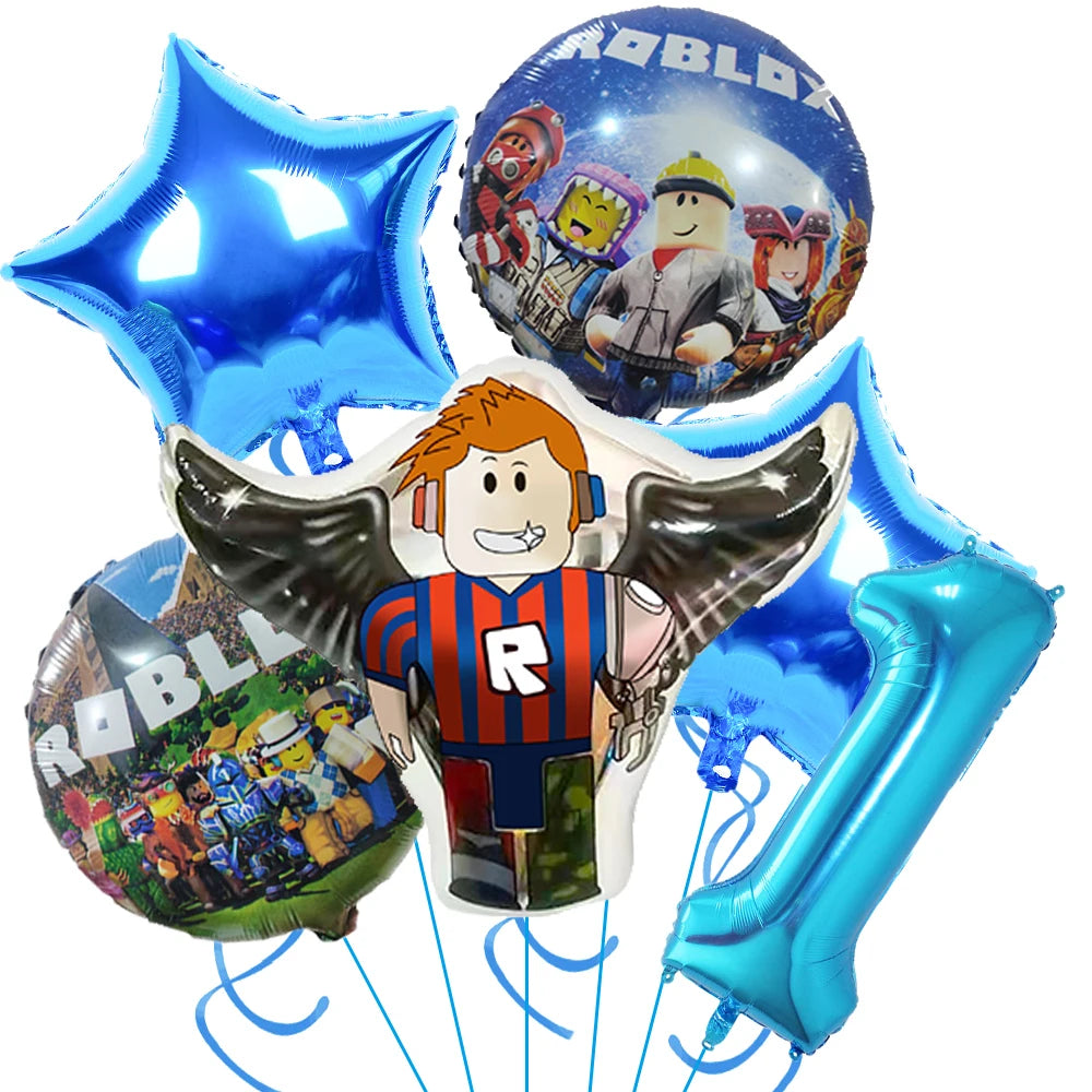 Hot Roblox Birthday Decor – Game Balloons & Tableware