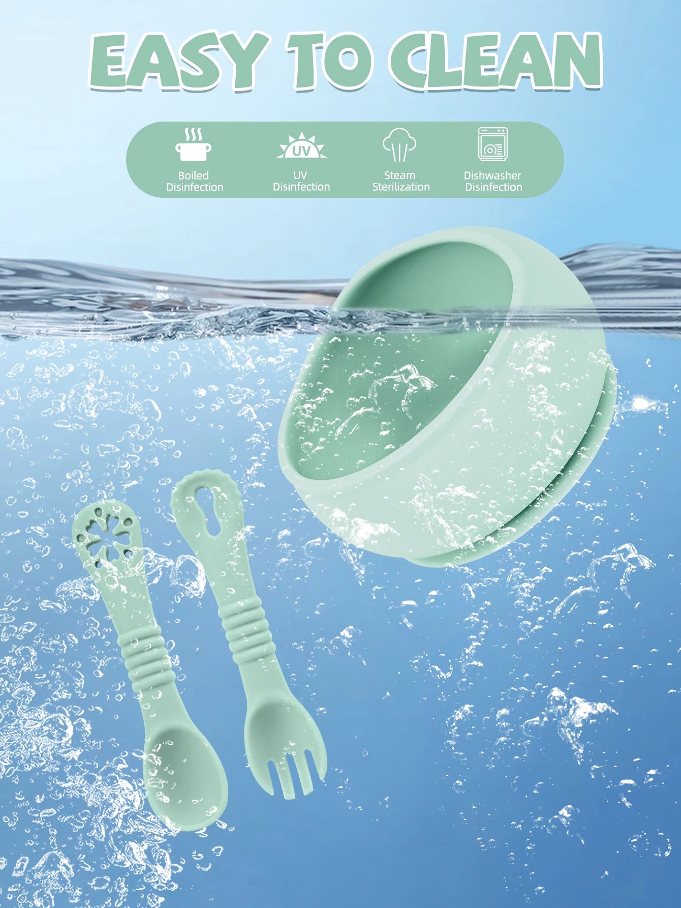 Make mealtime easy with the Carrdi Silicone Baby Feeding Set – a BPA-free suction bowl with a soft spoon and bendable training utensils. Designed for safe, mess-free self-feeding, it’s perfect for helping babies build confidence at the table.