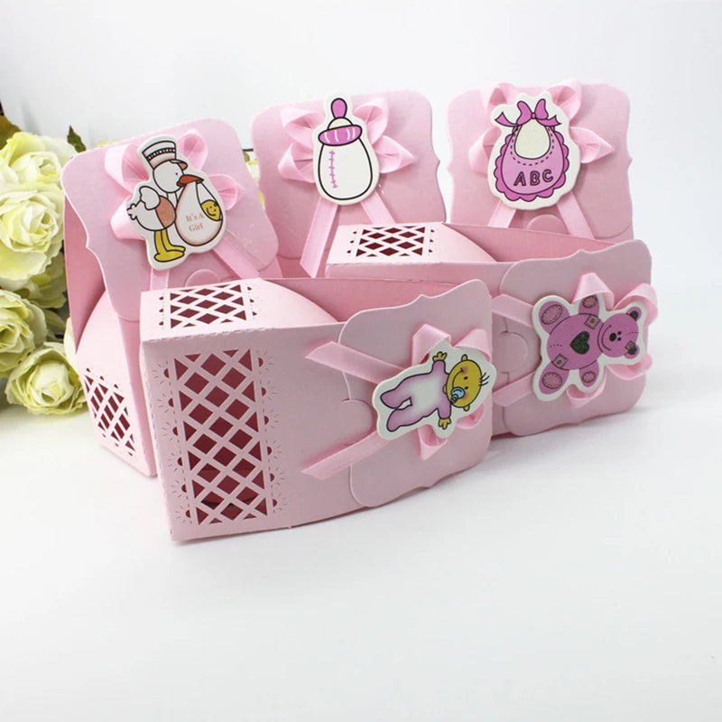 Add a touch of elegance to your event with the LeoLok 12Pcs Gift Boxes – Baby Shower Supplies. Perfect for candies or small favors, these pastel boxes with bows and stickers make any celebration charming and memorable.