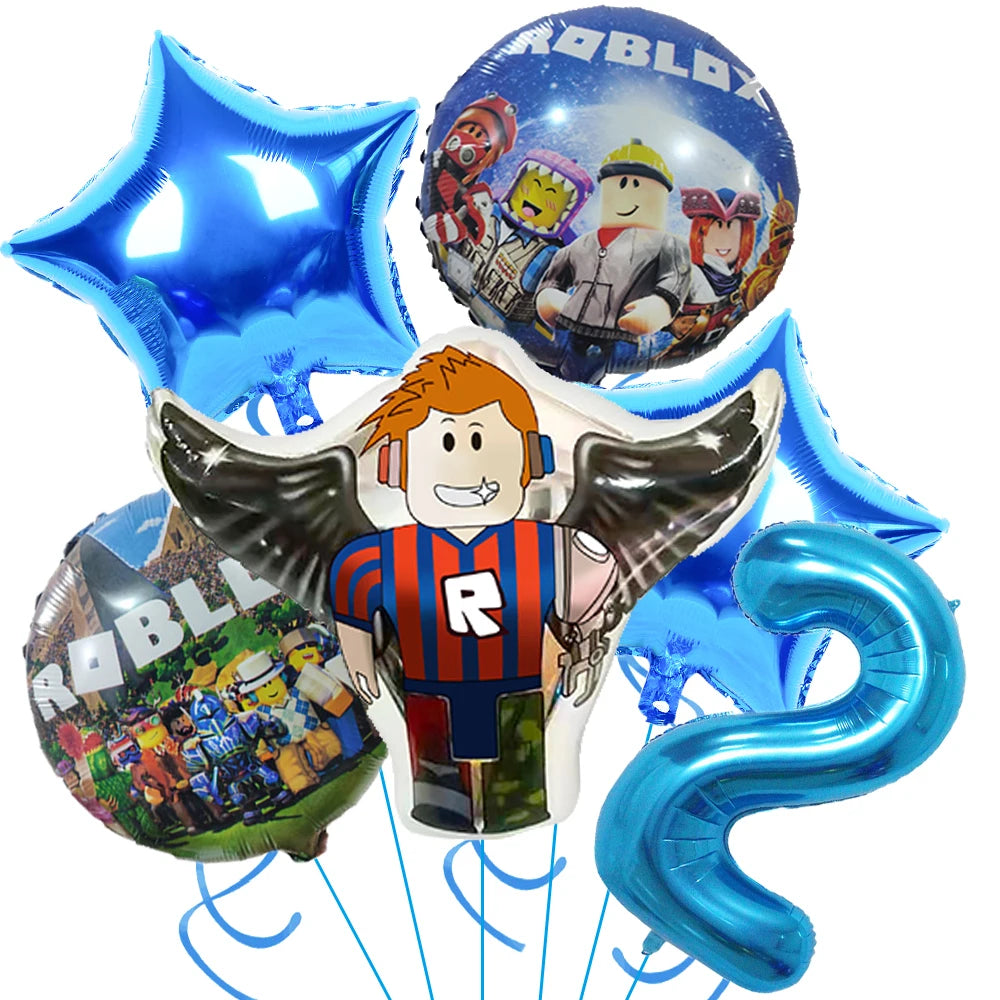 Hot Roblox Birthday Decor – Game Balloons & Tableware
