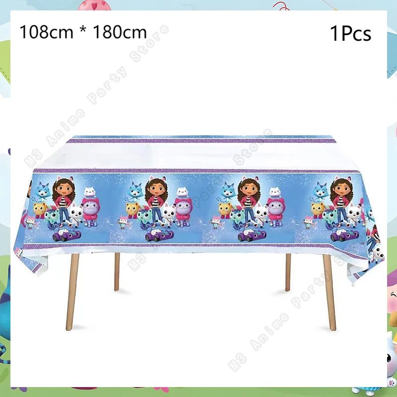 Make your child’s celebration magical with the Gabbys Dollhouse Party Tableware Set. Featuring adorable cat-themed designs, this complete disposable kit offers coordinated plates, cups, and napkins for a fun, colorful, and easy-to-clean party setup.