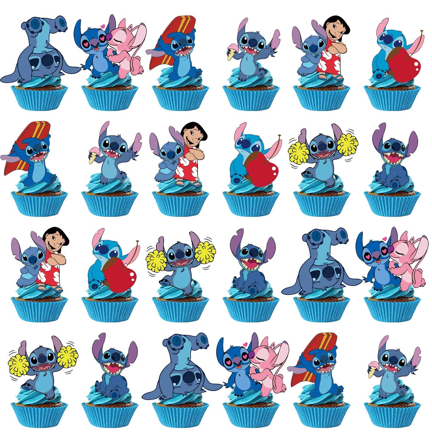 Stitch Birthday Decorations – Kids Cake Topper Kit