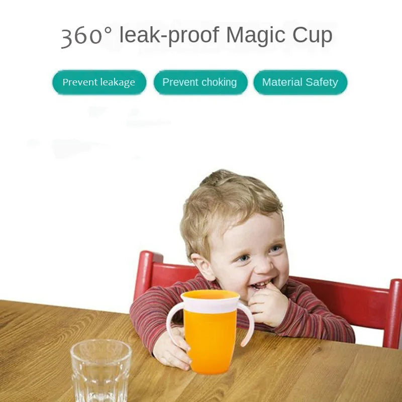 Magic Baby Learning Cup - Leakproof 240ml Drinkware for Easy Sips!