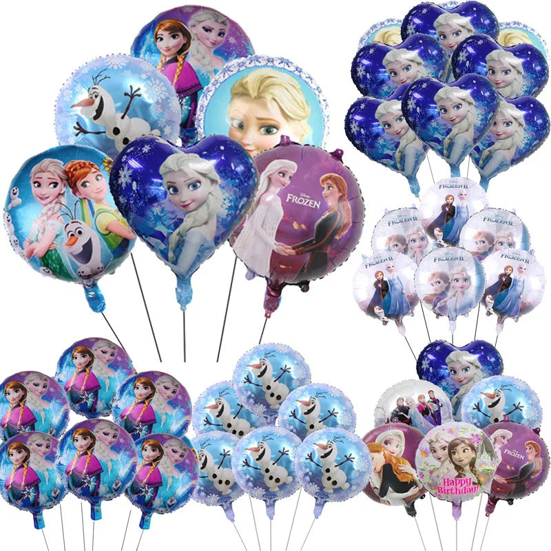 Enchanting Frozen Anna & Elsa Birthday Party Supplies – Disposable Tableware, Plates, Cups, Napkins, Balloons for Kids & Baby Showers