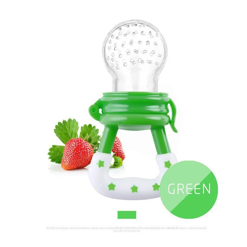 Silicone Baby Fruit and Vegetable Teether - Safe Feeding Tableware for Infants