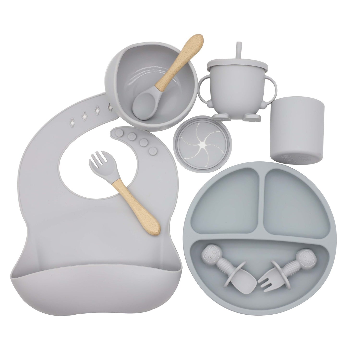 PixiTots Silicone Baby Feeding Set