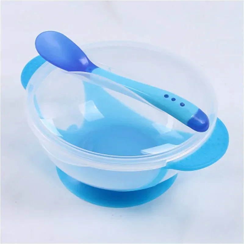 Ultimate Suction Cup Baby Bowl Set with Spoon - Ideal Training Tableware for Little Ones!