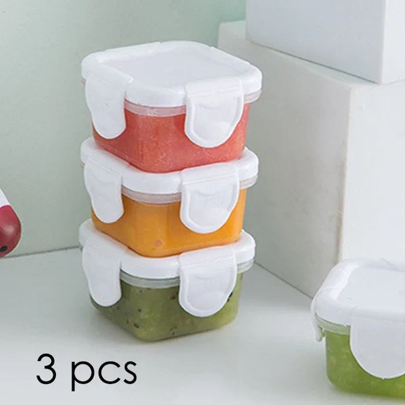 Ultimate 3-Piece Baby Feeding Bowl Set - Portable, Microwave-Safe Dishes with Sealed Storage for Easy Mealtime!