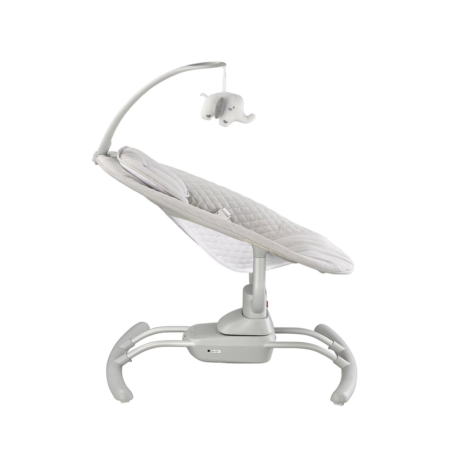White baby swing on a white background