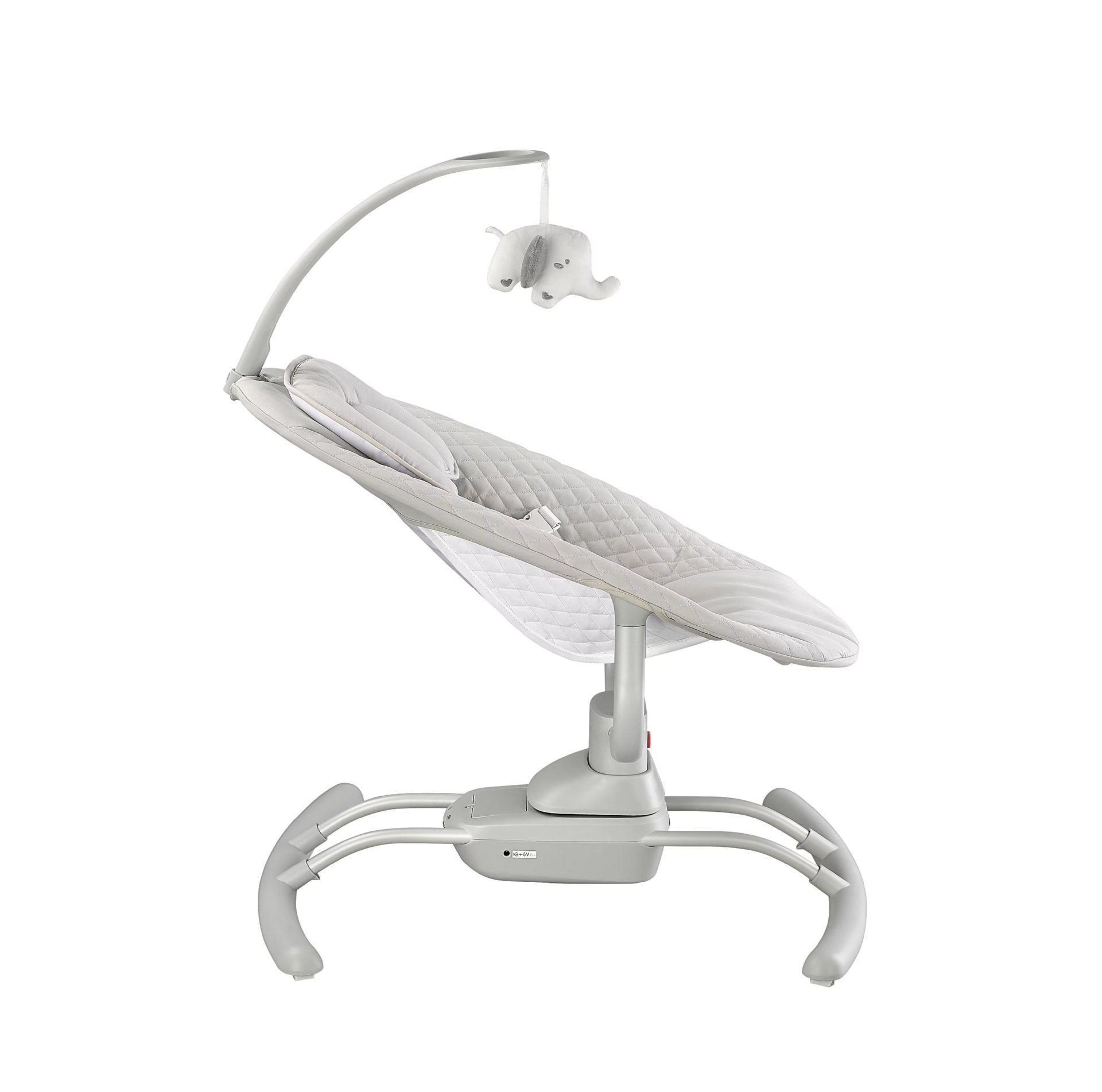White baby swing on a white background