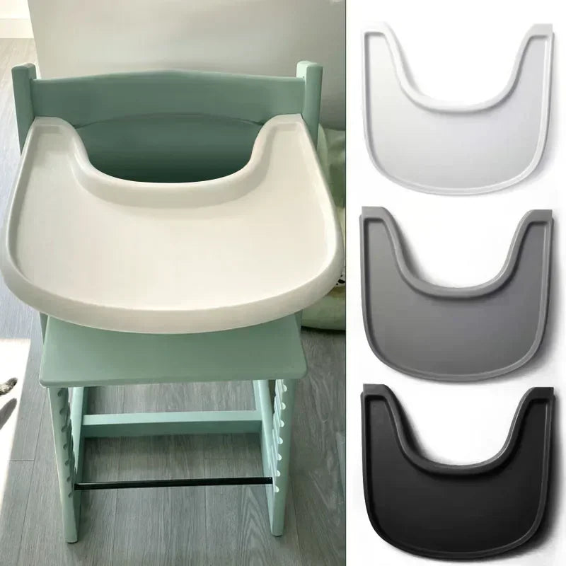 High Chair Dining Plate for Babies - Durable ABS Tray for Easy Feeding and Cleanup
