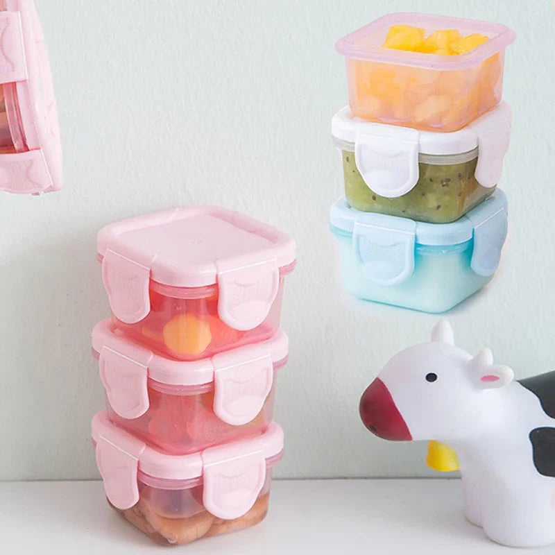 Ultimate 3-Piece Baby Feeding Bowl Set - Portable, Microwave-Safe Dishes with Sealed Storage for Easy Mealtime!