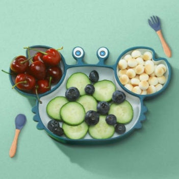 GoofyCub Silicone Baby Plate