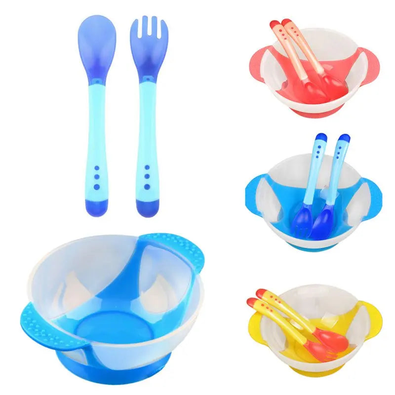 Ultimate Suction Cup Baby Bowl Set - Perfect Training Dishes with Spoon for Hassle-Free Feeding