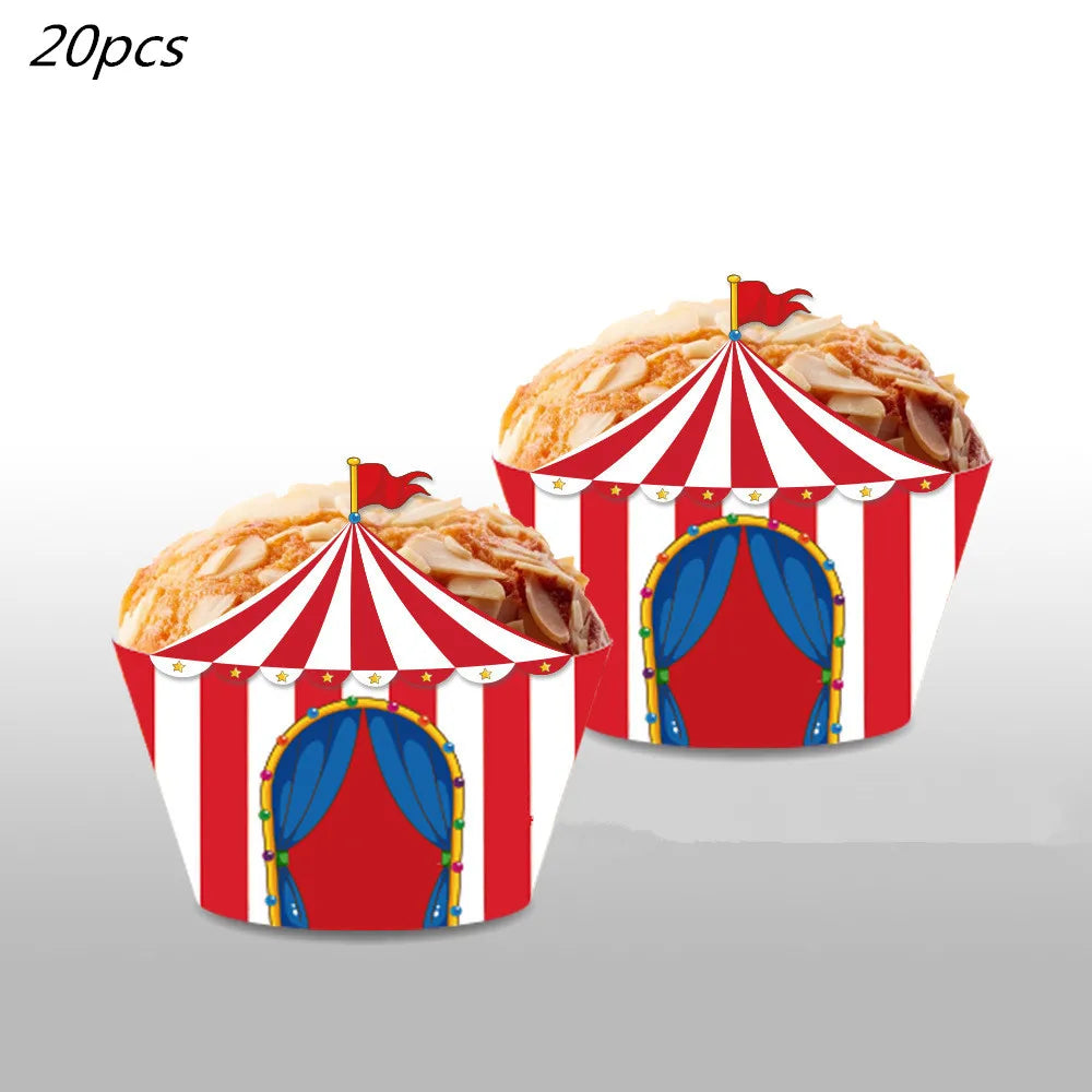 Ultimate Circus Theme Birthday Party Supplies - Disposable Cups, Plates, Banners, Clown Balloons & More!