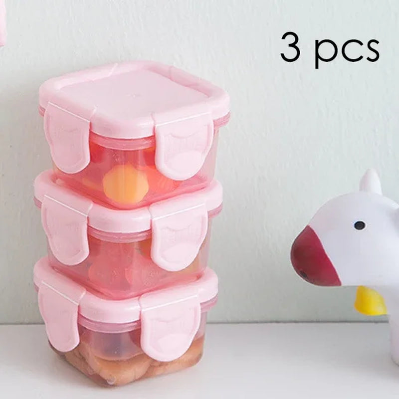 Ultimate 3-Piece Baby Feeding Bowl Set - Portable, Microwave-Safe Dishes with Sealed Storage for Easy Mealtime!