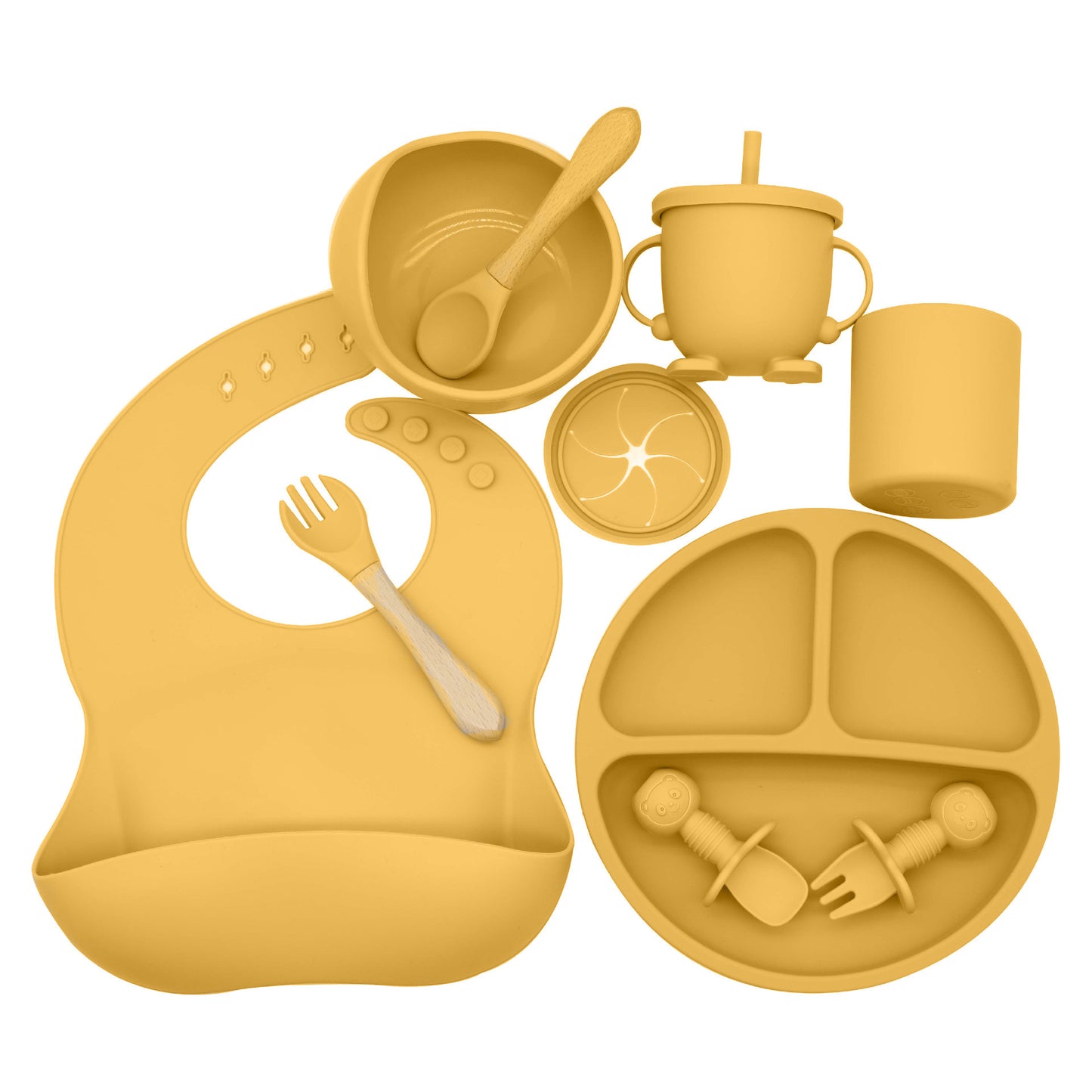 PixiTots Silicone Baby Feeding Set