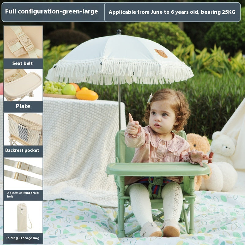 Mini Beach Dining Chair | Portable Baby Seaside Stool