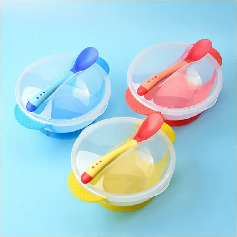 Ultimate Suction Cup Baby Bowl Set with Spoon - Ideal Training Tableware for Little Ones!