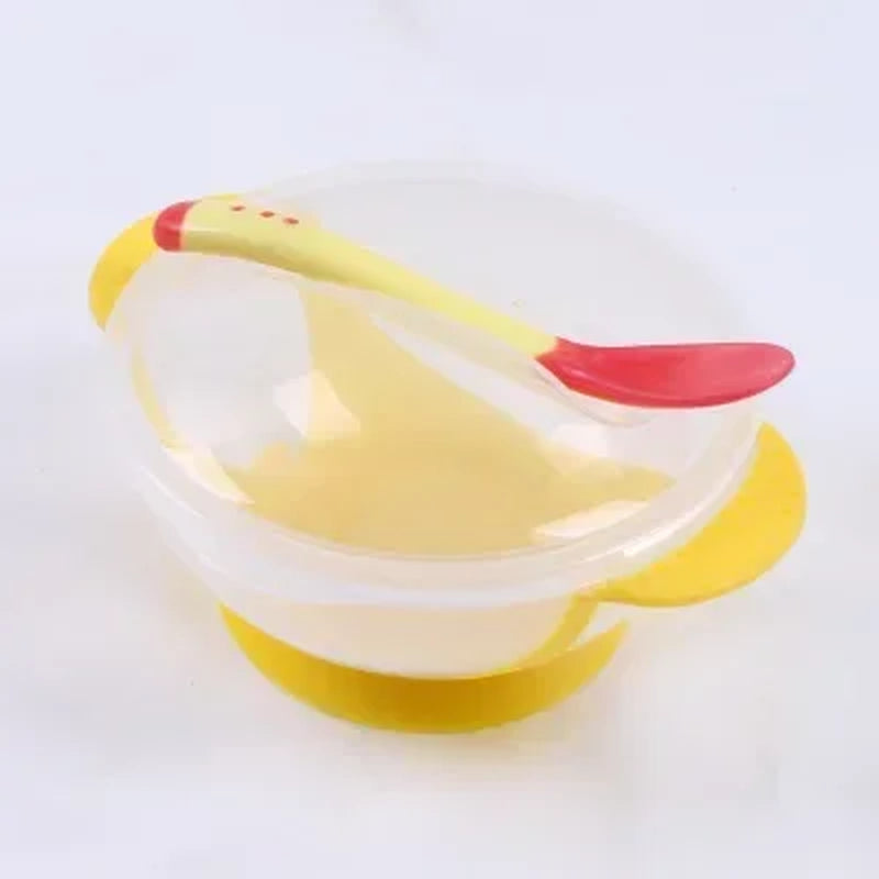 Ultimate Suction Cup Baby Bowl Set with Spoon - Ideal Training Tableware for Little Ones!