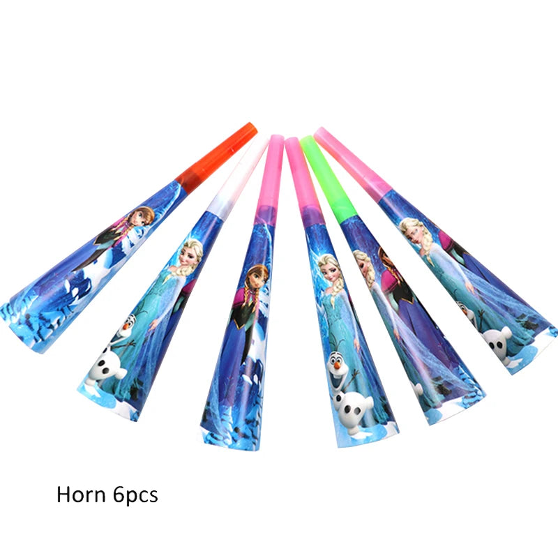 Enchanting Frozen Anna & Elsa Birthday Party Supplies – Disposable Tableware, Plates, Cups, Napkins, Balloons for Kids & Baby Showers