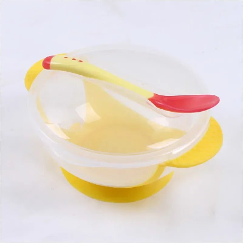 Ultimate Suction Cup Baby Bowl Set with Spoon - Ideal Training Tableware for Little Ones!