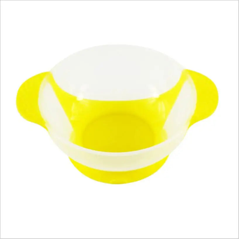 Adorable Cartoon Suction Cup Bowl for Kids - Perfect Baby Feeding Tableware!