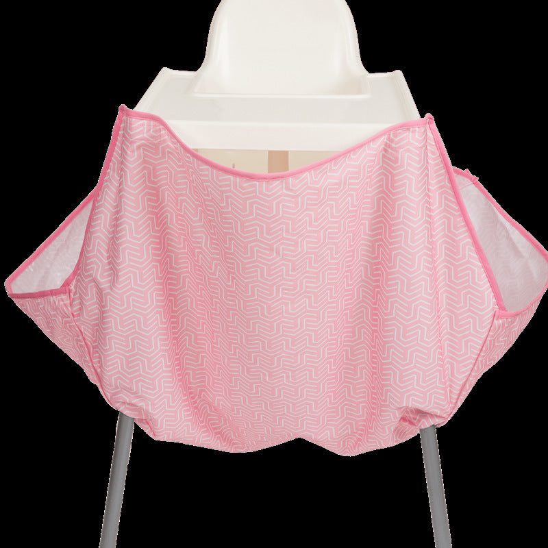 Pink baby wrap on a mannequin with a white background