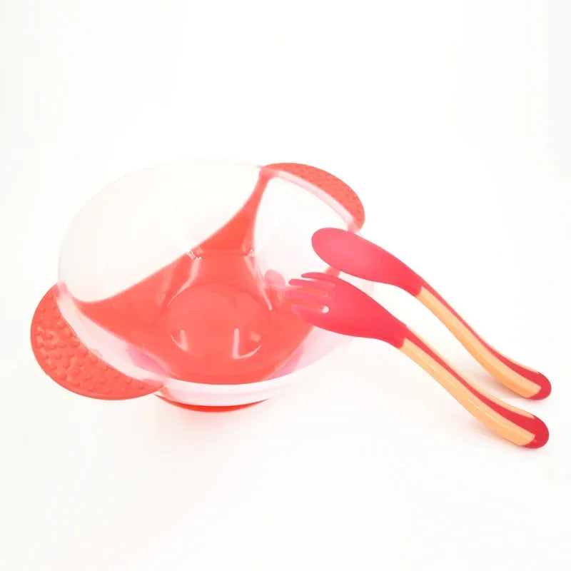 Ultimate Suction Cup Baby Bowl Set with Spoon - Ideal Training Tableware for Little Ones!