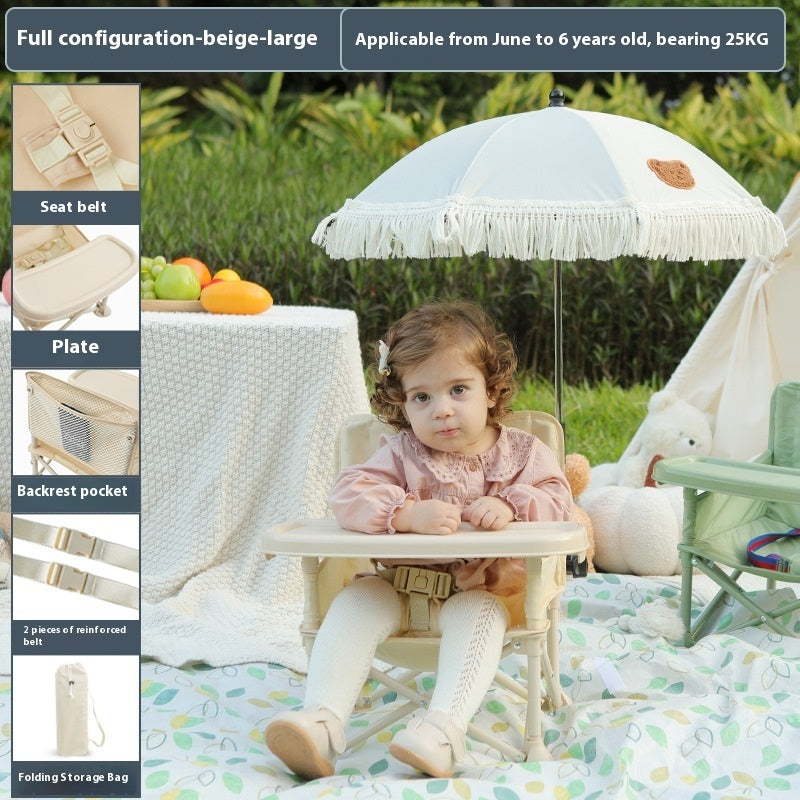 Mini Beach Dining Chair | Portable Baby Seaside Stool