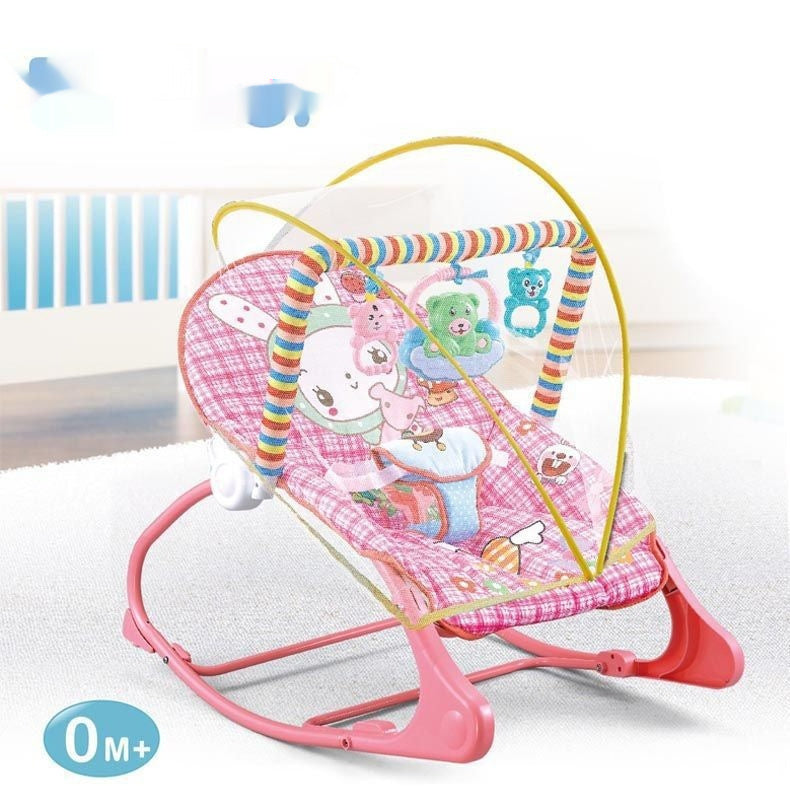 Compact Travel Bassinet | Foldable Baby Rocking Chair with Net