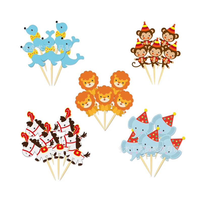 Ultimate Circus Theme Birthday Party Supplies - Disposable Cups, Plates, Banners, Clown Balloons & More!