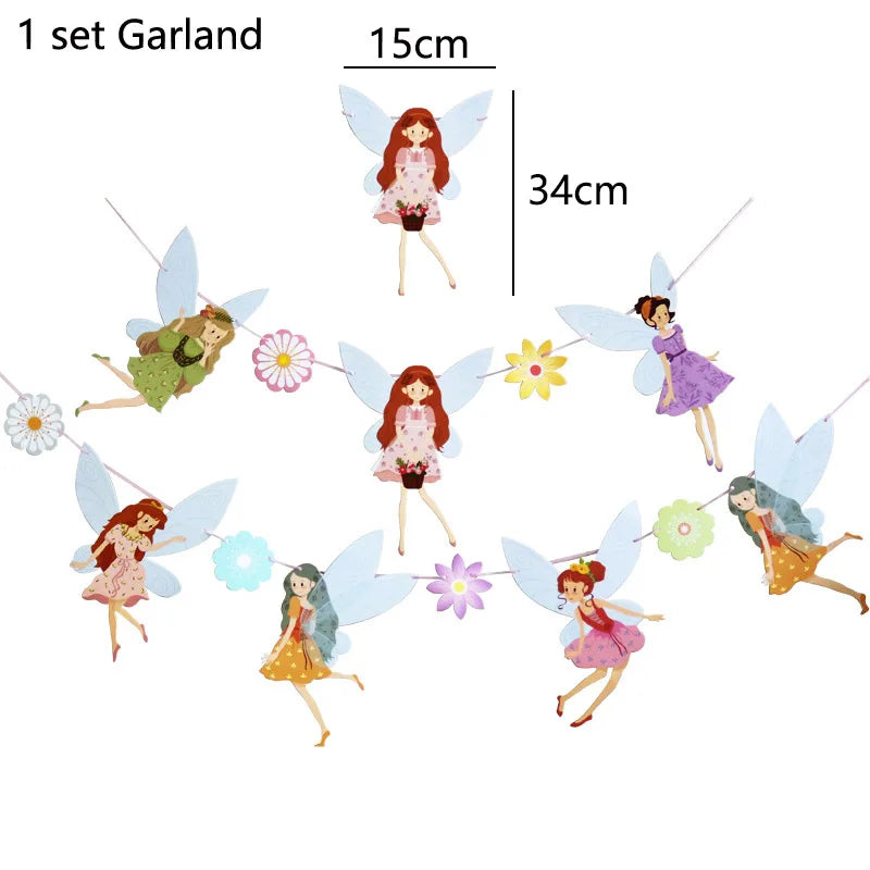 Whimsical Pink Butterfly Fairy Disposable Tableware Set – Perfect for Girls' Birthday Parties, Weddings, and Baby Showers!