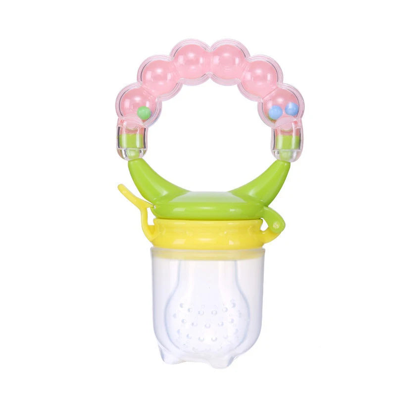 Silicone Baby Fruit and Vegetable Teether - Safe Feeding Tableware for Infants