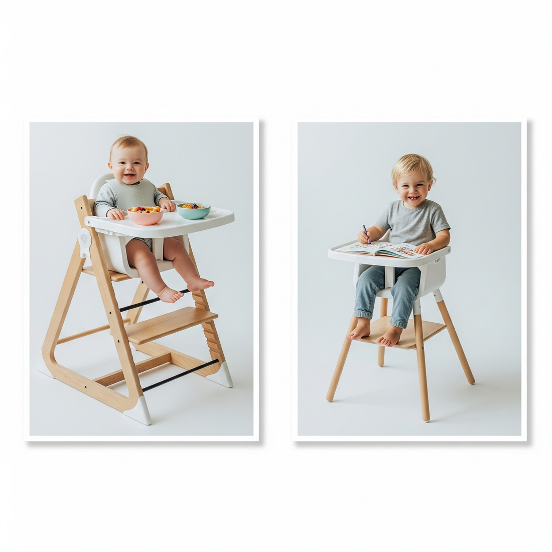 Convertible high chair for newborn to toddler use